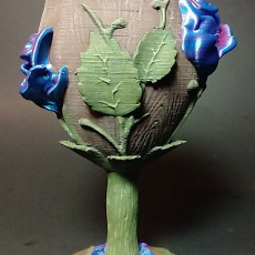 Picture of print of Wood Chalice, gift idea, plant pot, holder, props.