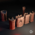 Iron Fortress and Castle Wall - Dungeon Tiles - modular OpenLOCK terrain image
