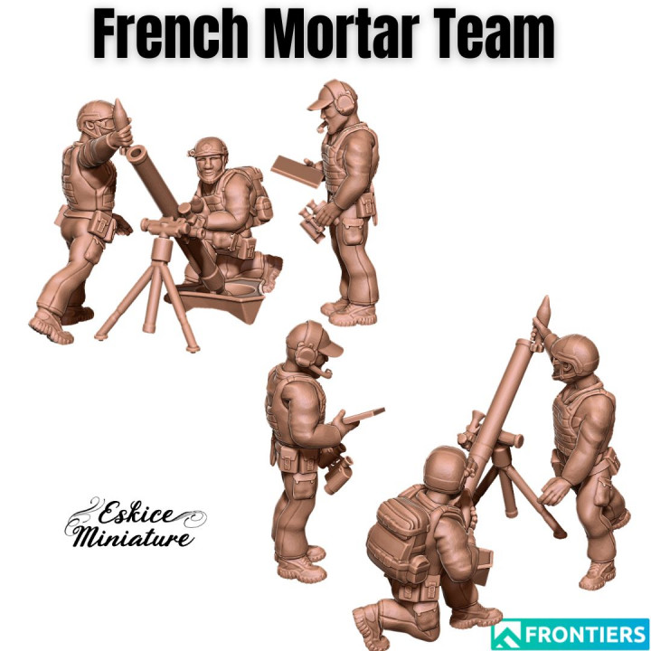 Modern French with 81mm mortar - 28mm's Cover