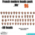 French modern Heads pack - 28mm image