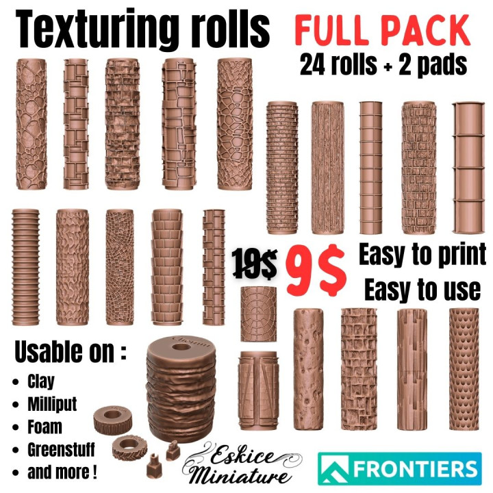 Texturing rolls FULL PACK's Cover