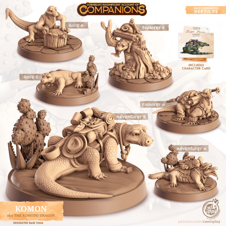 Komon - The Komodo Dragon (Pre-Supported)'s Cover