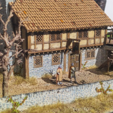 Picture of print of 28mm Inn (for small resin printers)