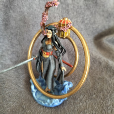 Picture of print of Wu xia inspired sword maiden