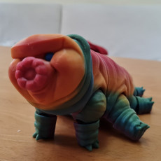 Picture of print of Tardigrade (Water Bear), Print-In-Place Body, Snap-Fit Head, Cute Flexi