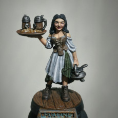 Picture of print of Barmaid Evaline - Barmaid of the Poison apple pub ( Female Barmaid)