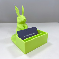 Picture of print of Rabbit business card holder