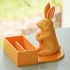 Rabbit business card holder print image