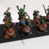 Swamp Goblins Frog Riders and Frog Riders with sticks - Highlands Miniatures print image
