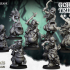 Swamp Goblins Frog Riders and Frog Riders with sticks - Highlands Miniatures image