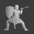 Medieval Danish Crusader knight with mace image