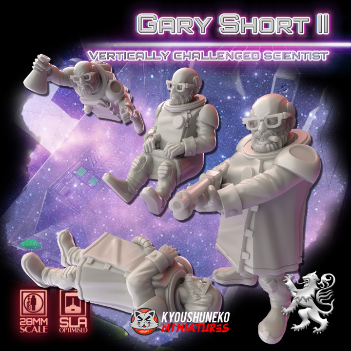 Gary Short II - 28mm Vertically Challenged Scientist's Cover