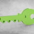 Key-shaped magnetic key holder image