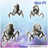 Set of two alien creatures on legs with shell (36) - Future Sci-Fi SF Post apocalyptic Tabletop Scifi Wargaming Planetary exploration RPG Terrain image