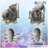 Set of two alien creatures with six legs (37) - Future Sci-Fi SF Post apocalyptic Tabletop Scifi Wargaming Planetary exploration RPG Terrain image