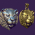 medallion Jaguar for casting image