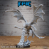 Winged Half Dragon Flying Set / Evil Dragonborn Warrior / Draconic War Lizard / Reptile Servant / Dragonkin / Drake Army image