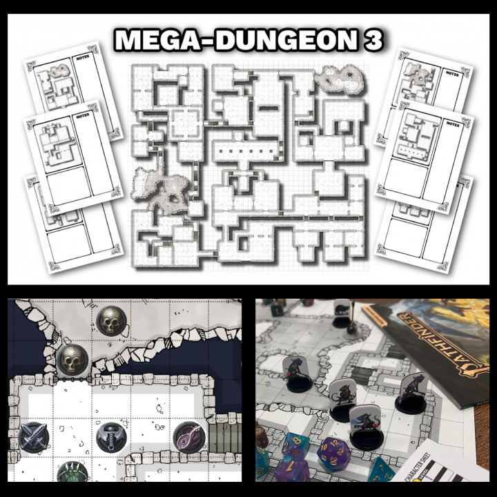 "Mega-Dungeon 3 Map Set" (MD3)'s Cover