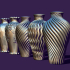 Set of five vases image