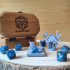 Dice Keepers - D4 Sorcerer miniature & polyhedral dice stand image