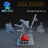 Dice Keepers - D8 Monk miniature & polyhedral dice stand image