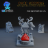 Dice Keepers - D8 Druid miniature & polyhedral dice stand image