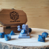 Dice Keepers - D12 Dwarf Defender miniature & polyhedral dice stand image