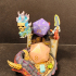 Dice Keepers - D20 Dungeon Master miniature & polyhedral dice stand print image