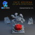 Dice Keepers - D20 Beholder miniature & polyhedral dice stand image