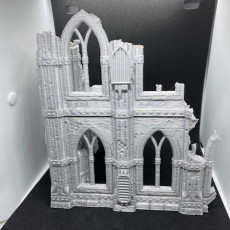 Picture of print of Gothic scifi ruins