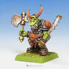 Picture of print of 6 Old School Orcs with Great Weapons (Combined)