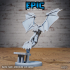 Winged Glider Pilot Levi Set / Steampunk Construct / War Tech / Battle Robot / Flying Cyberpunk Soldier image