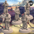 Civilians of the Empire of Jagrad Bundle (5 unique miniatures) - 3D printable miniature – STL file image