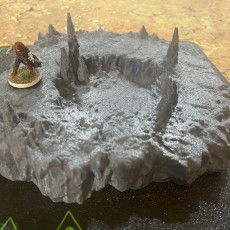 Picture of print of Raised Caverns - Tabletop Terrain - 28 MM