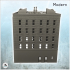 Large modern corner building with first floor store and roof chimneys (13) - Cold Era Modern Warfare Conflict World War 3 image