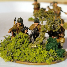 Picture of print of 28mm WW2 French 1940 HMG Hotchkiss model 1914