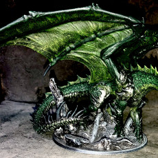 Picture of print of Legendary chromatic Green dragon