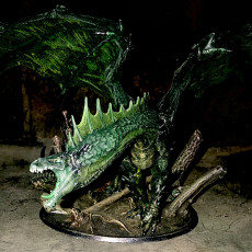 Picture of print of Legendary chromatic Green dragon