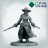Grimtale. Inquisition set. Female inquisitor. Witch hunter. Tabletop miniature. image