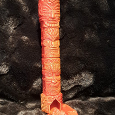 Picture of print of Tiki Totem Dice Tower - SUPPORT FREE!