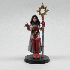 Picture of print of Female  Cleric- Ophelia the Priest ( Female Human Cleric )