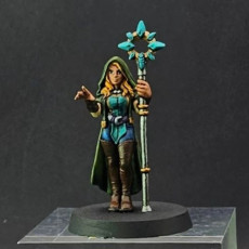 Picture of print of Female  Cleric- Ophelia the Priest ( Female Human Cleric )