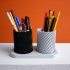 Desk Organizer Set, Twisted & Zigzag Pencil Cups | Vase Mode image