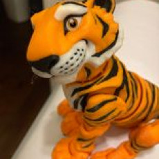 Picture of print of Tiger Articulated Figure, Print-In-Place Body, Cute Flexi