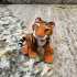 Tiger Articulated Figure, Print-In-Place Body, Cute Flexi print image