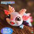 Flexy Print In Place Cute Baby Axolotl image