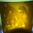 Lithophane of a T-Rex Birthday Party image