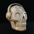 Mexican Skull with Head Phones image