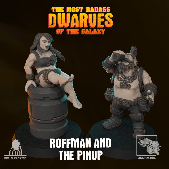 Roffman and the Pinup - Sci-fi Dwarves's Cover