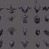 Demon Kitbash Heads VOL. 1 (Make your own Demons with these) image